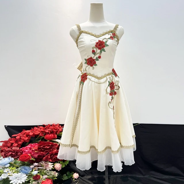 Abito da balletto bianco crema Il risveglio di Flora | R0696