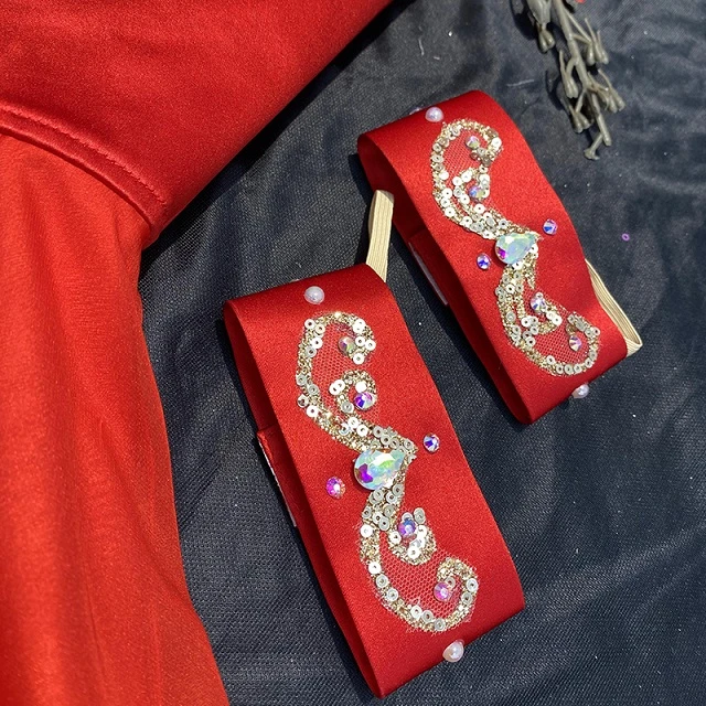 Abito corto da balletto rosso The Talisman | R0697