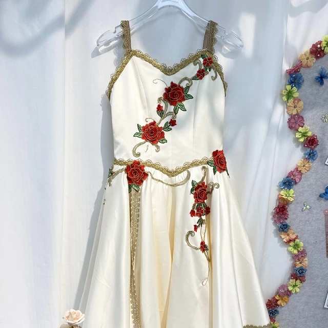 Abito da balletto bianco crema Il risveglio di Flora | R0696