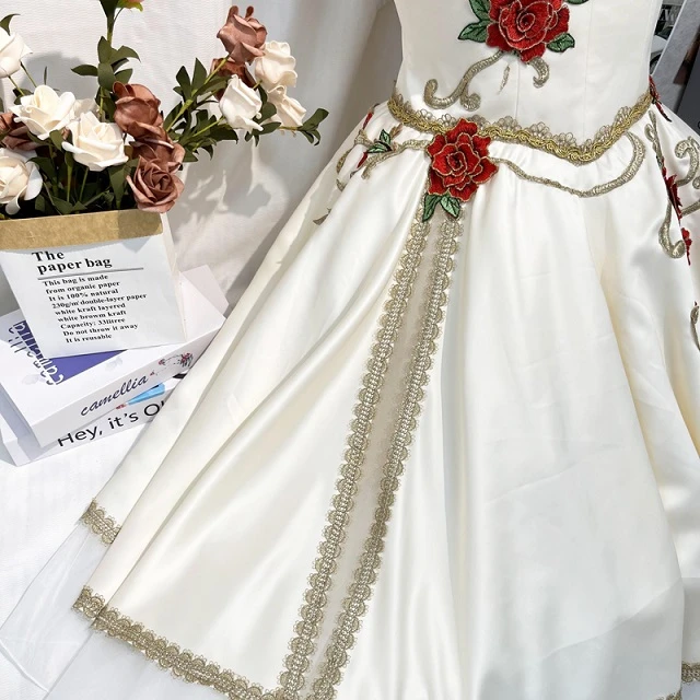 Abito da balletto bianco crema Il risveglio di Flora | R0696