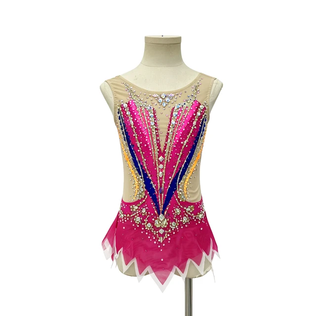 Body per ginnastica ritmica color magenta | G0117