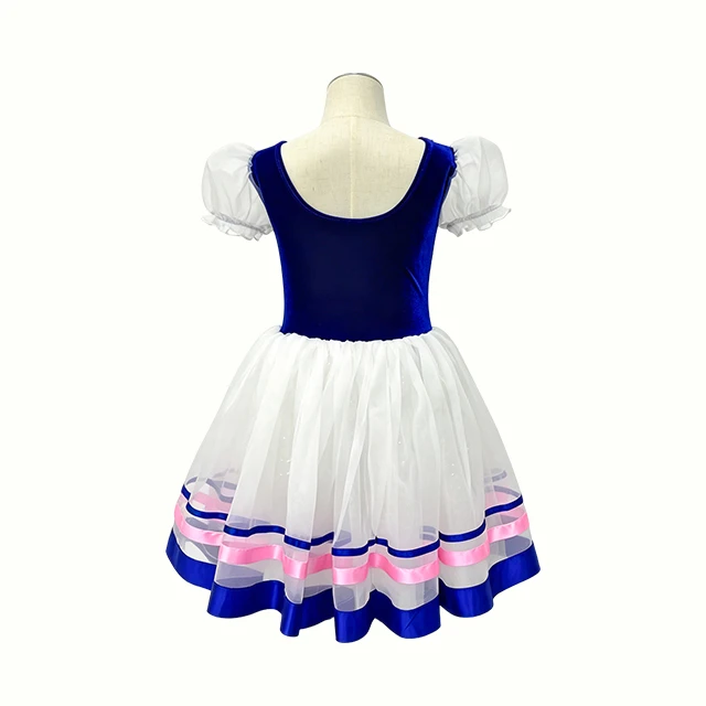 Girls Classical Stage Performance Velvet Ballet Dress | XGZ0253